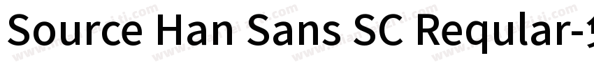 Source Han Sans SC Reqular字体转换